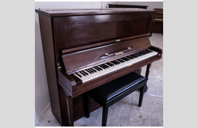 Used Chappell Mahogany Upright Piano Sold As Seen Bargain - Image 3